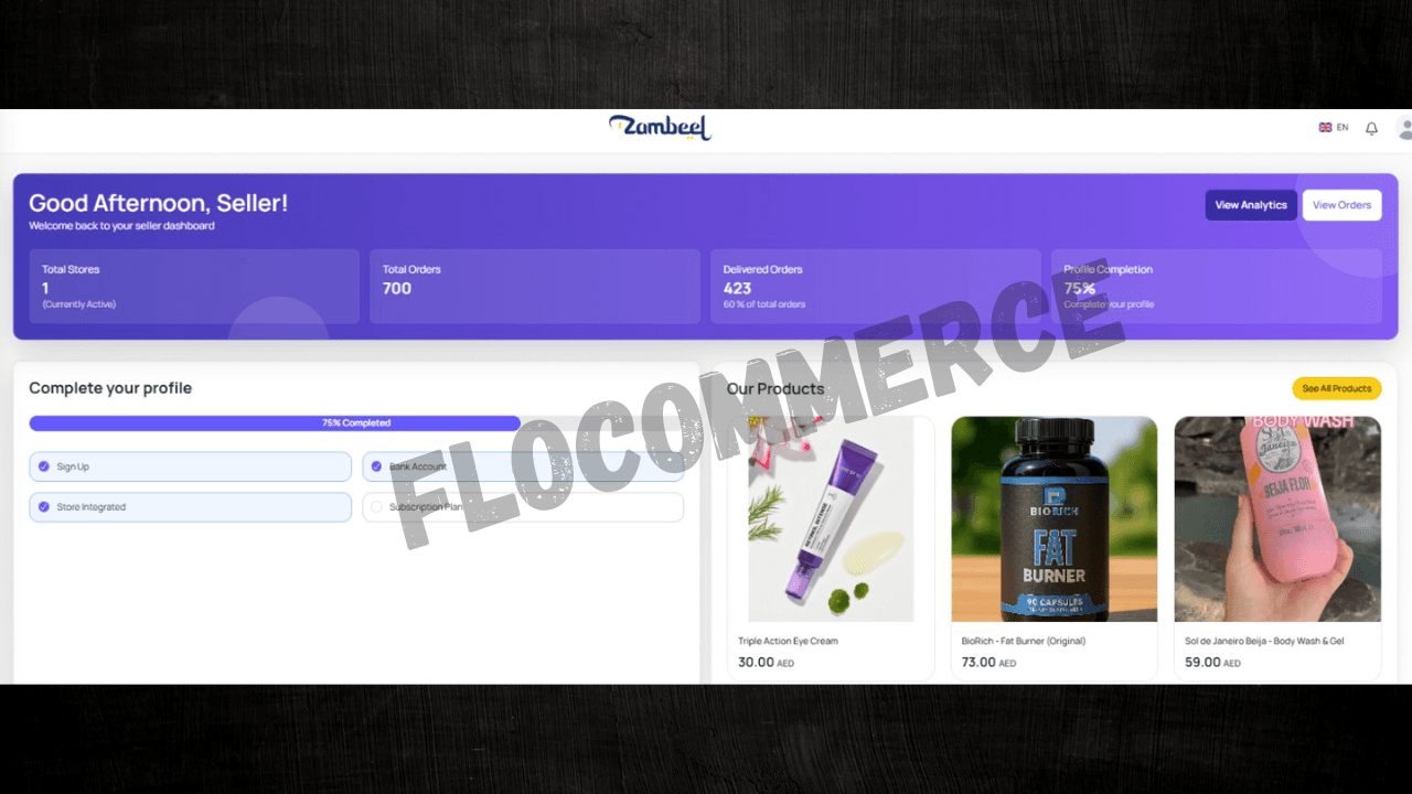 From setup to 700 orders performance dashboard