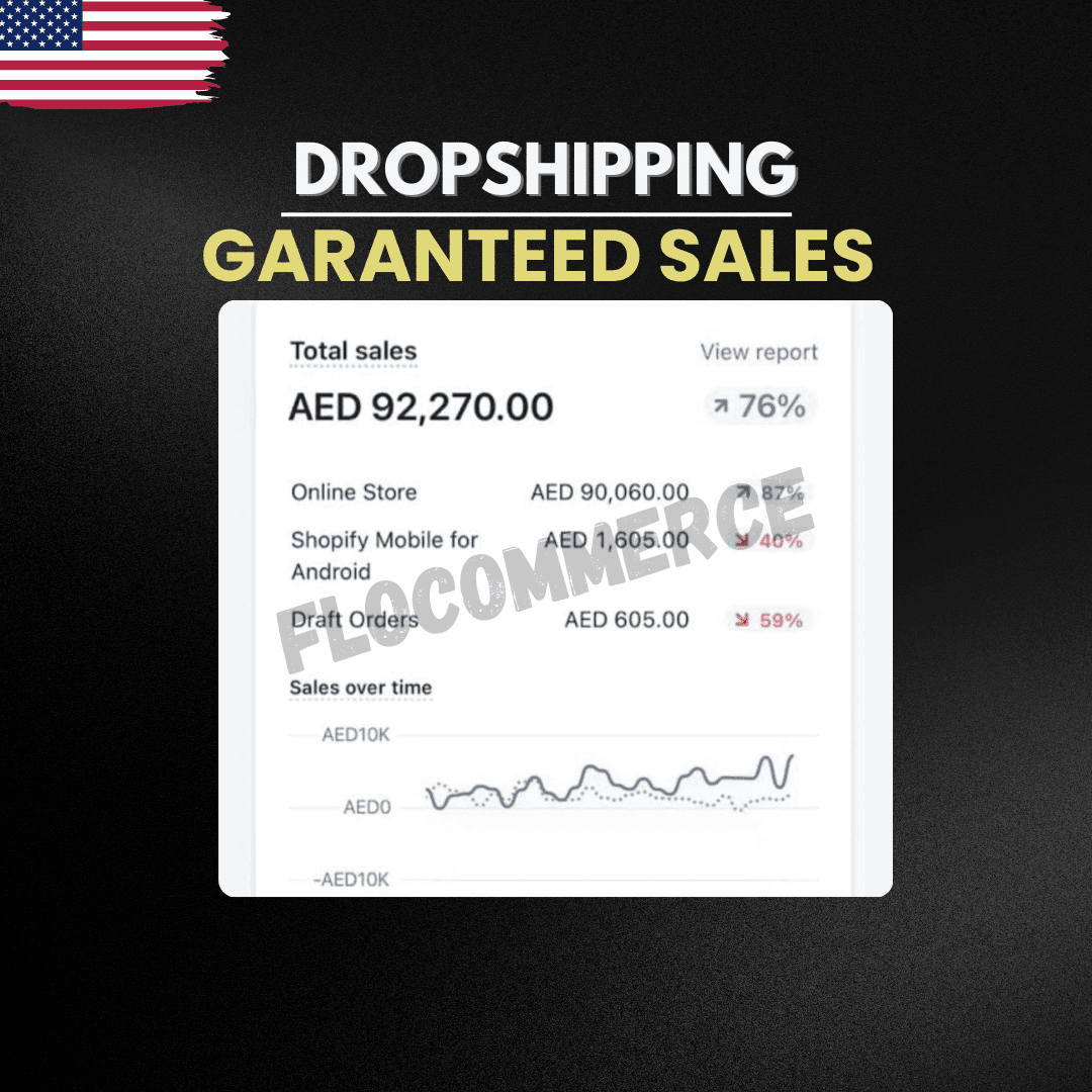 AED 92,270 total sales performance dashboard